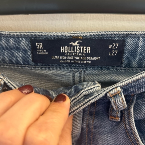 Hollister Ultra High Rise Vintage Straight 5R W27 L27 - Picture 2 of 8